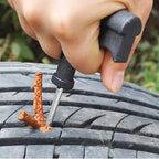 Kit herramientas de reparación de neumáticos de coche con tiras de goma