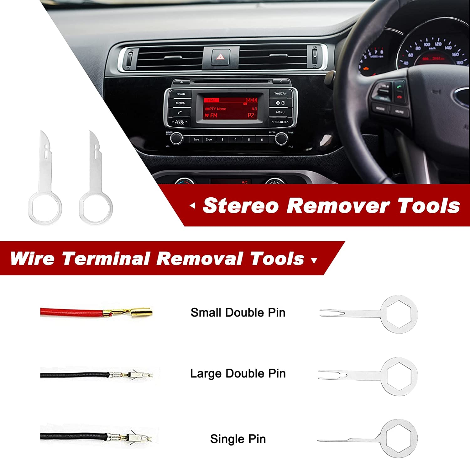 Kit 38 Herramientas Desarmar Panel Desmontar Tablero Auto