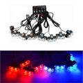LED ESTROBO EMERGENCIA POLICIAL 2 X 8 16 LED