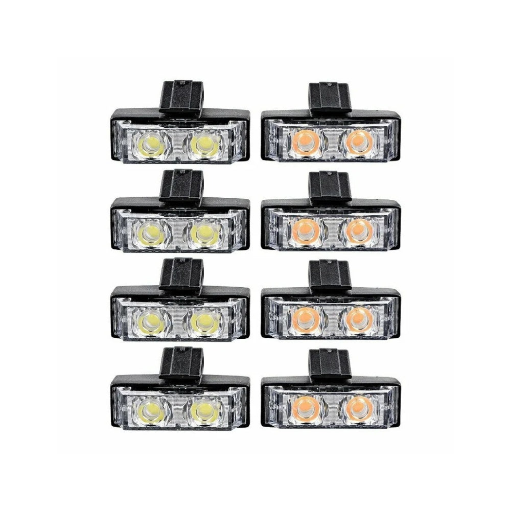 LED ESTROBO EMERGENCIA POLICIAL 2 X 8 16 LED