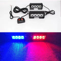LED STROBOSCOPICO EMERGENCIA POLICIA 4 X 2 8 LED