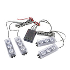 LE3 ESTROBO EMERGENCIA POLICIAL 4 X 3 12 LED