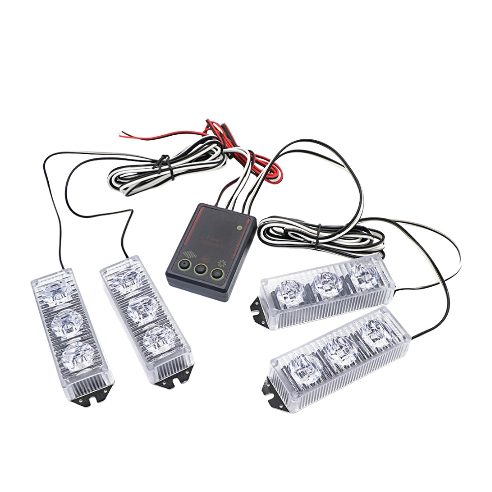 LE3 ESTROBO EMERGENCIA POLICIAL 4 X 3 12 LED