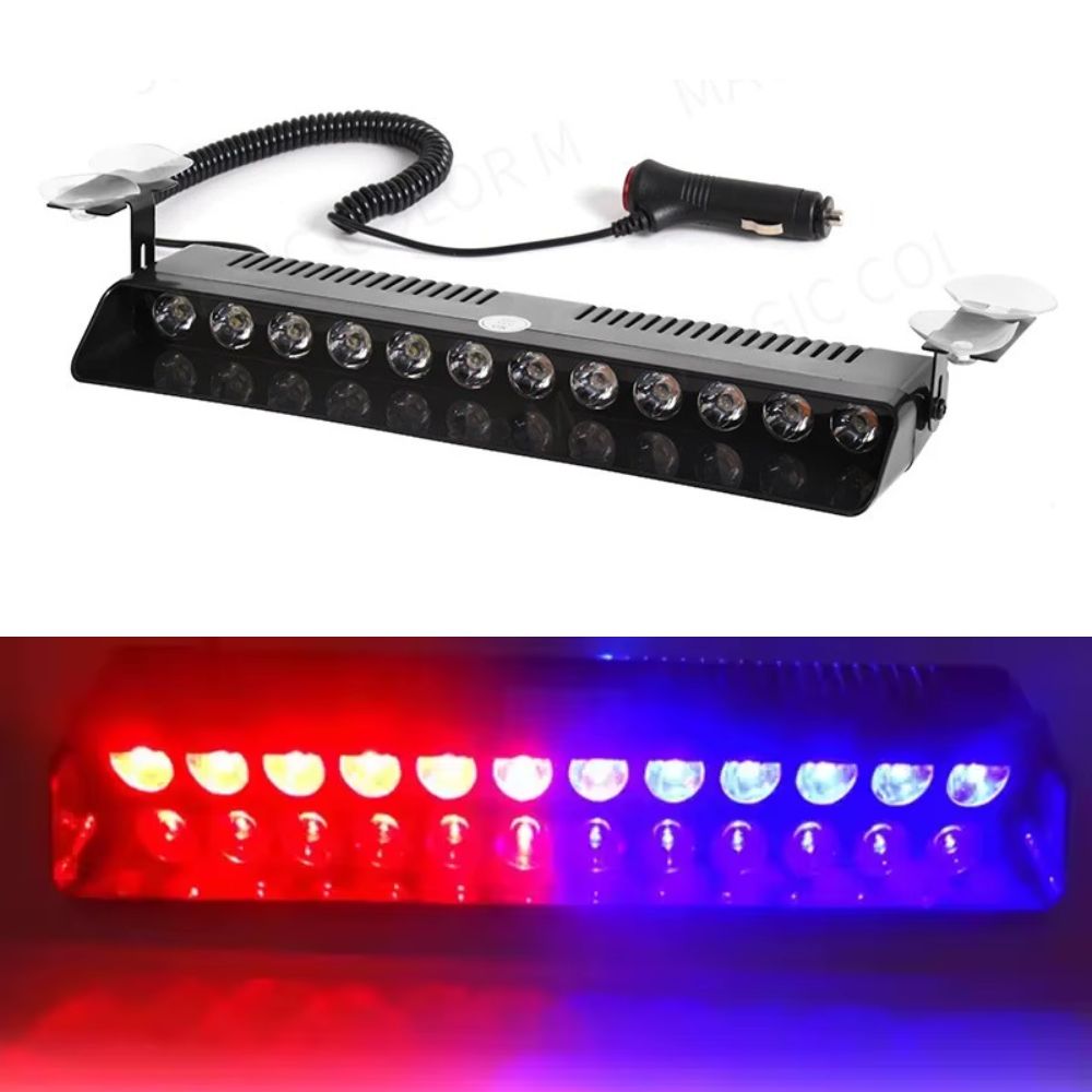 Led Estroboscopica Policial Emergencia 12 Led