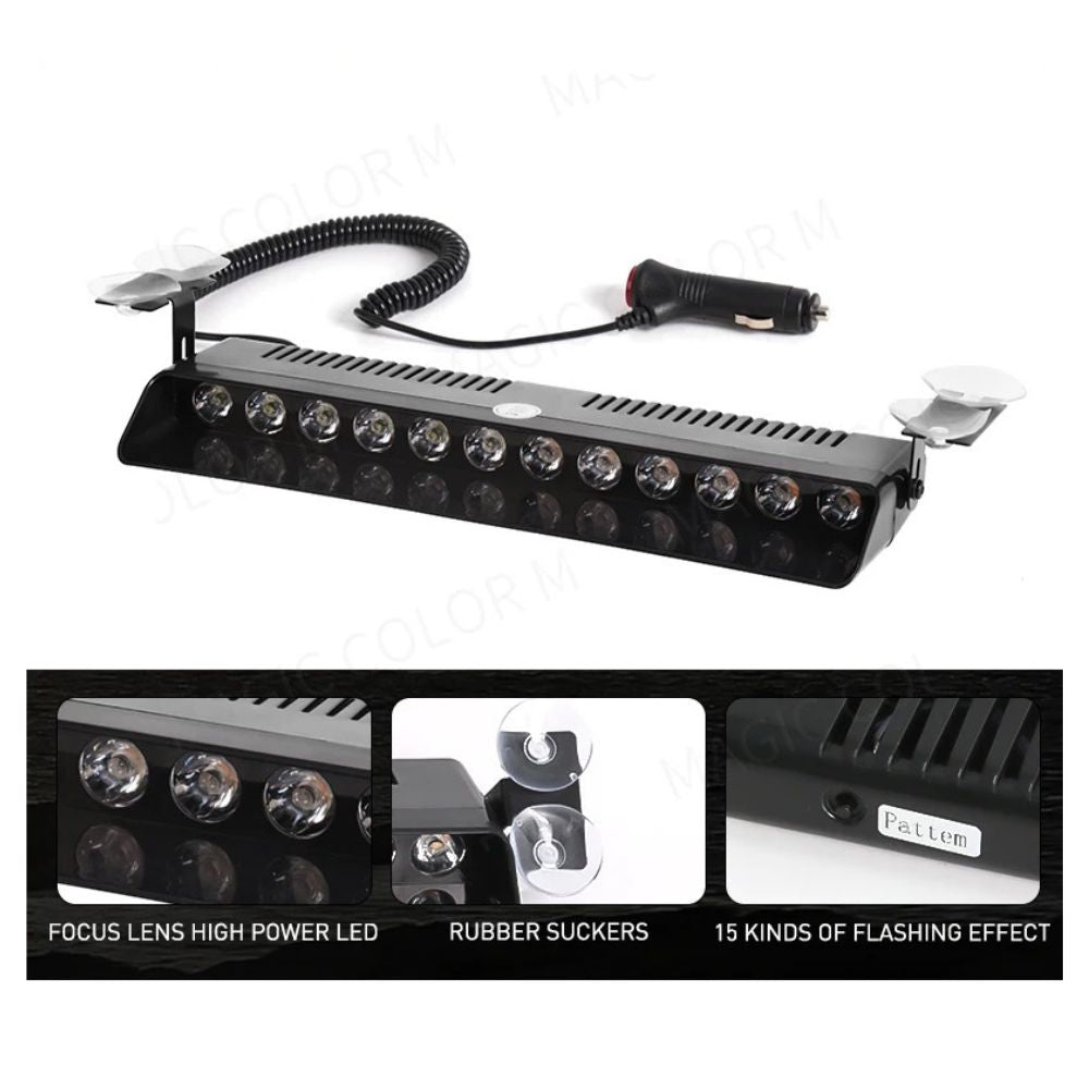 Led Estroboscopica Policial Emergencia 12 Led