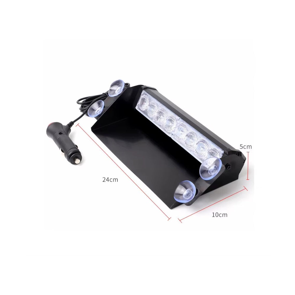 Led Estroboscopica Policial Emergencia 8 Led Parabrisa