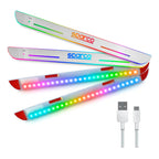 Pisadera Sparco Estribo Rgb Led Universal Recargable