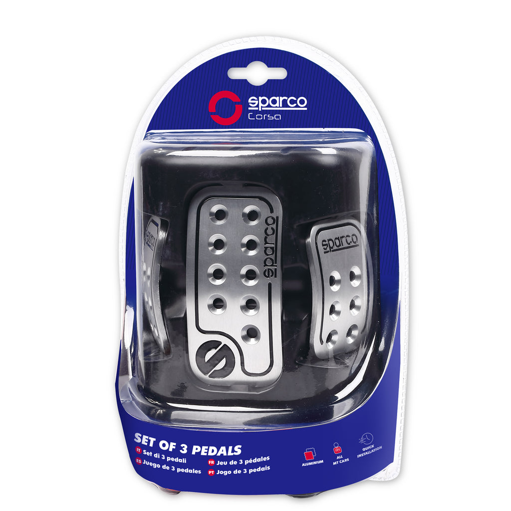 Set de Pedales Sparco Aluminio C/Goma OPC04060000