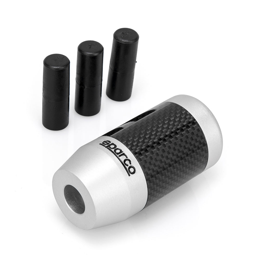 Perilla Sparco Pomo Velocidades Aluminio + Fibra SPG110CB