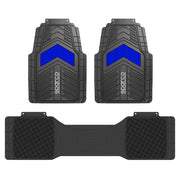 Piso Sparco Pvc 3 Pcs Spf523 Azul