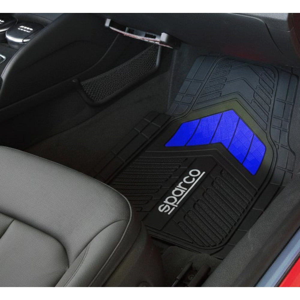 Piso Sparco Pvc 3 Pcs Spf523 Azul