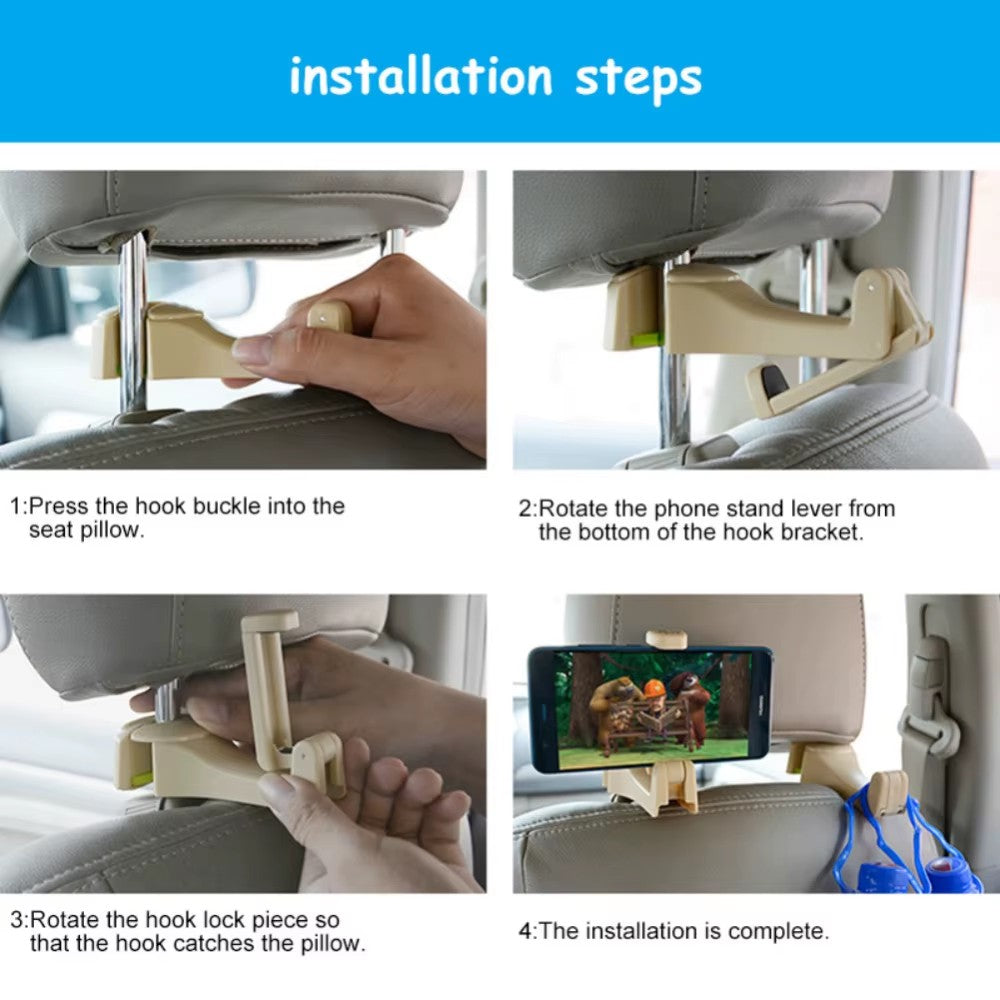 Kit 2 Perchero Gancho para Colgar Ropa Celular Auto Camioneta