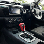 Pomo Fibra Carbon Trd AT Hilux Fortuner Cuero