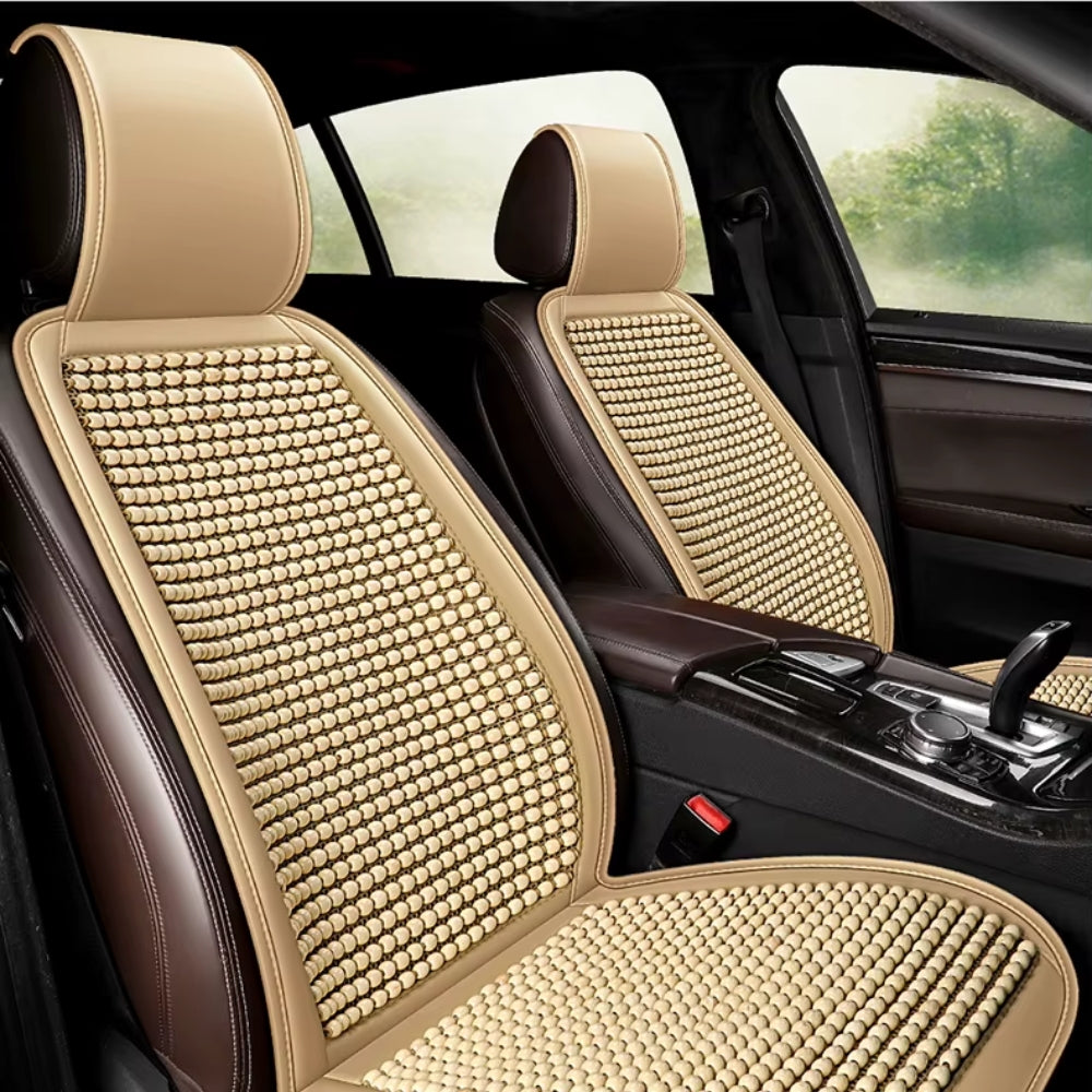 Respaldar De Asiento Bolita Cuero Pu Con Cabecera