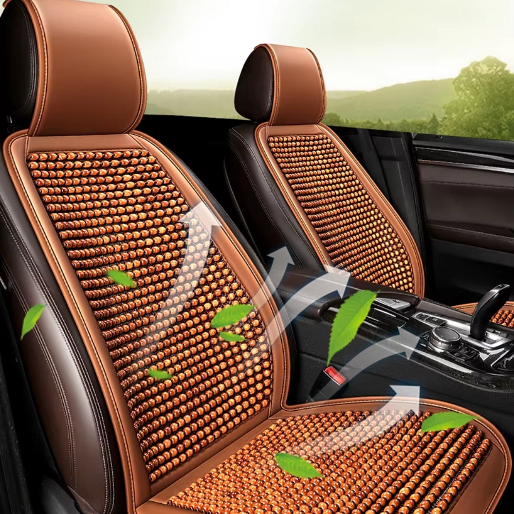 Respaldar De Asiento Bolita Cuero Pu Con Cabecera