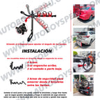 Rack Porta Bicicleta Universal Auto Camioneta 3 Bicicletas