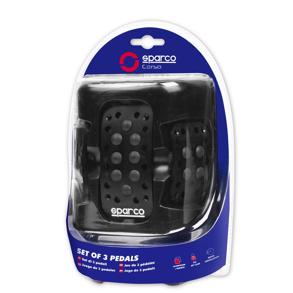 Set de Pedales Sparco Aluminio C/Goma Spc0401