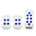 Pedales Sparco Aluminio C/Goma Spc0409 Azul