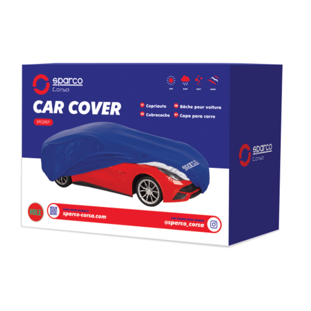 Cobertor Funda Auto Sparco 1 Capa Impermeable
