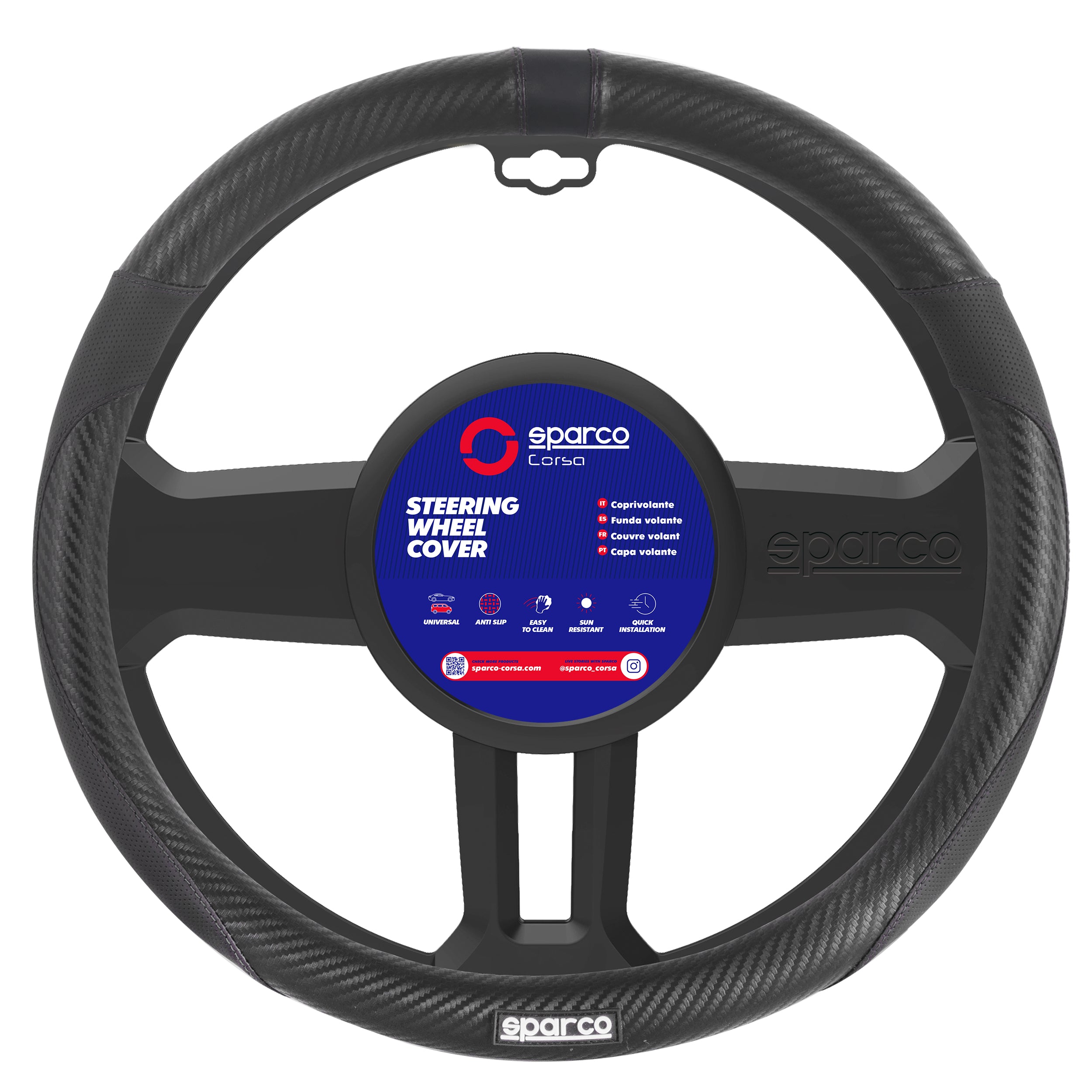 Funda de Timon Sparco SPS123 Fibra