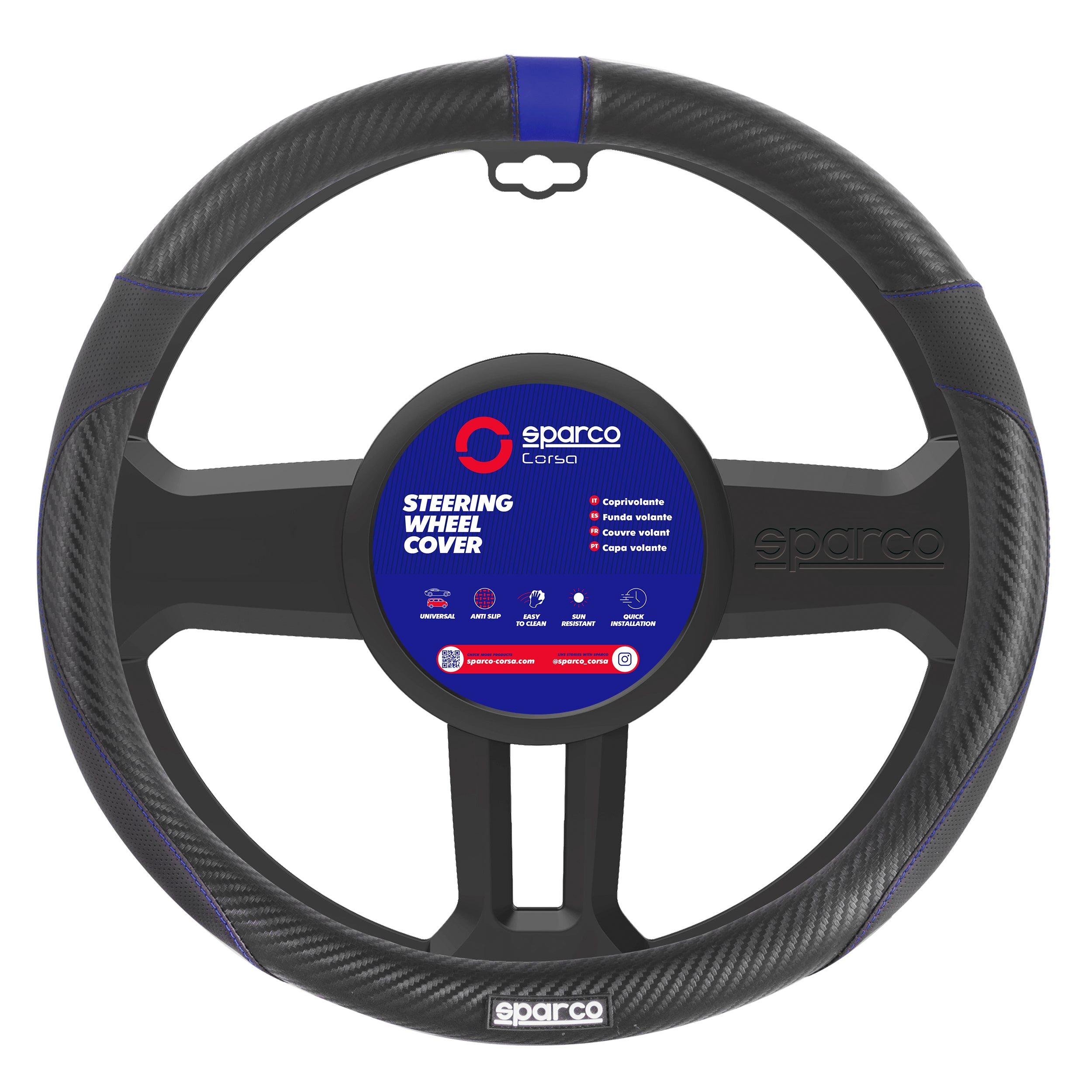Funda de Timon Sparco SPS123 Fibra