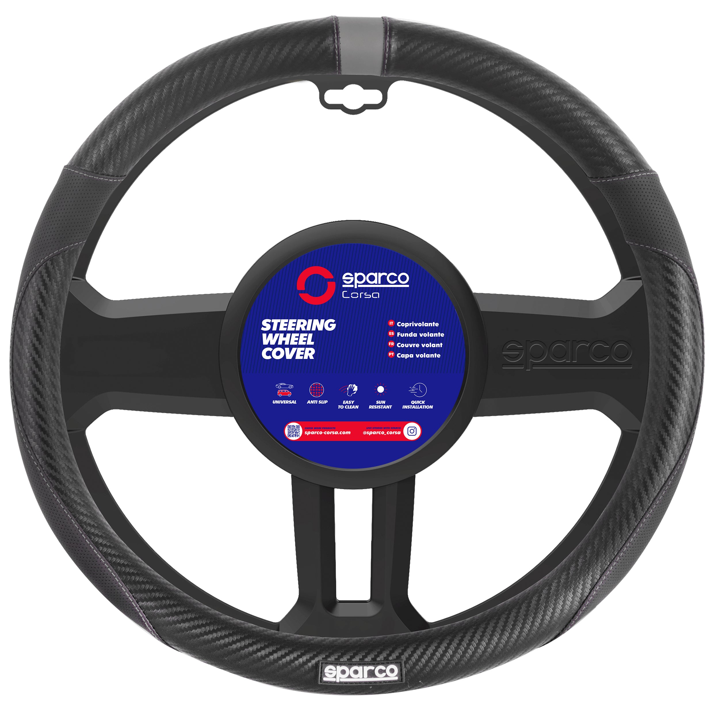 Funda de Timon Sparco SPS123 Fibra