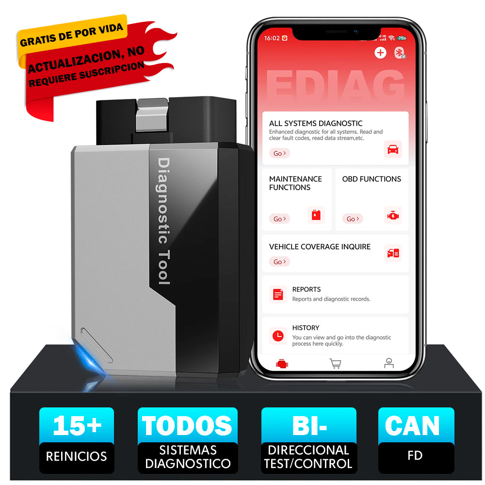 Kingbolen Ediag Elite 15 Reset Bidereccional Can Fd