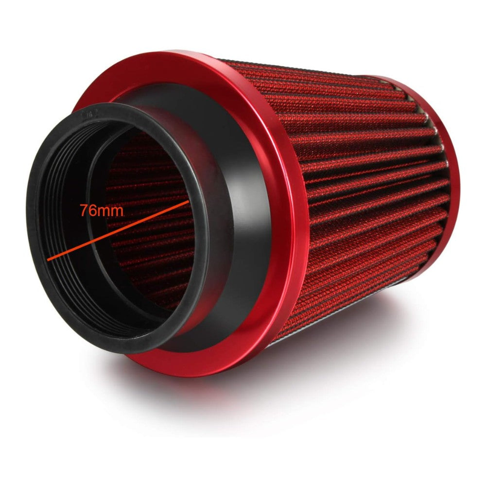 Intake Universal Filtro Aire 3 Pulgadas con Filtro Aire