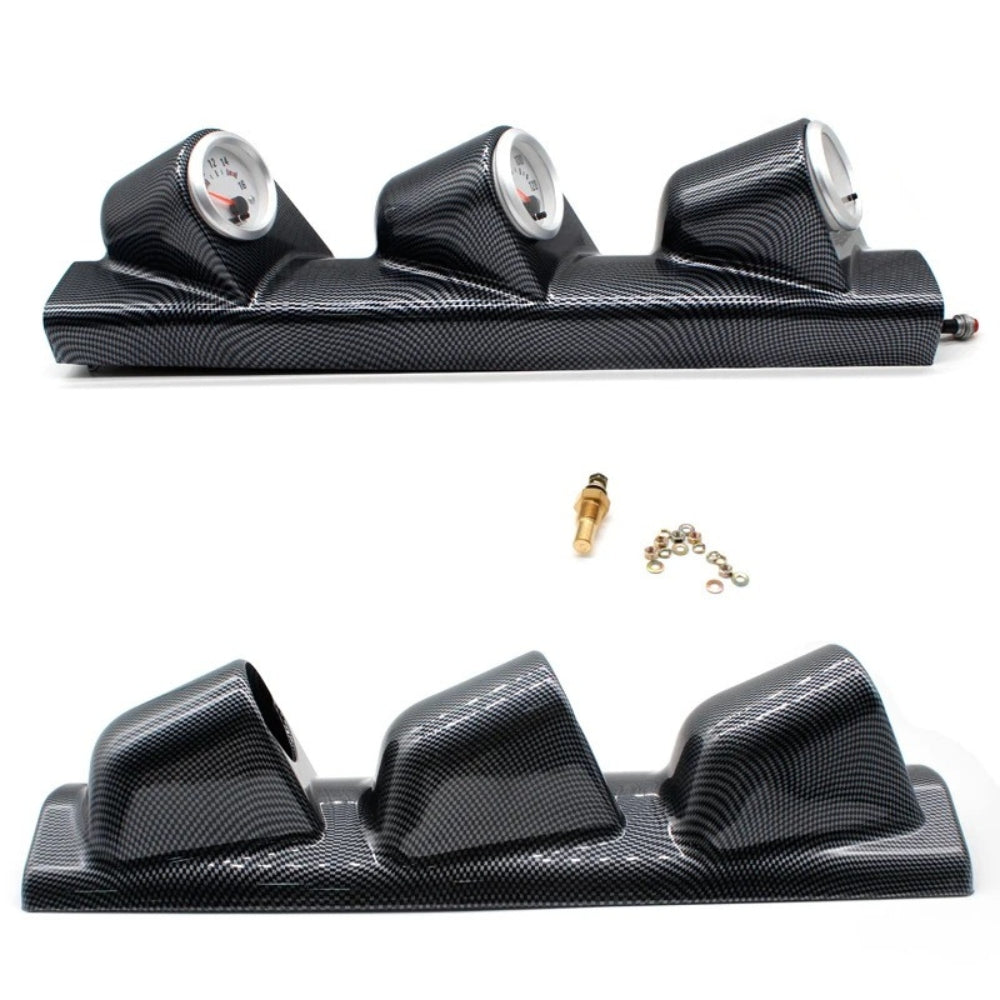 Soporte Universal de Tres Orificios Fibra de Carbono 52mm