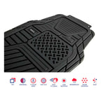 Piso Sparco Jebe Pesado 4 Pcs Spf519