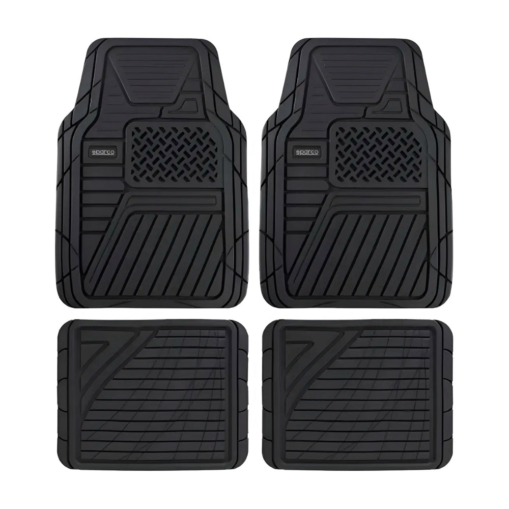 Piso Sparco Jebe Pesado 4 Pcs Spf519