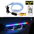 Tira LED RGB DRL 60cm con Control Remoto para Auto y Moto