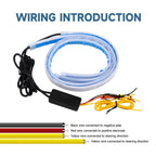 Tira LED RGB DRL 60cm con Control Remoto para Auto y Moto