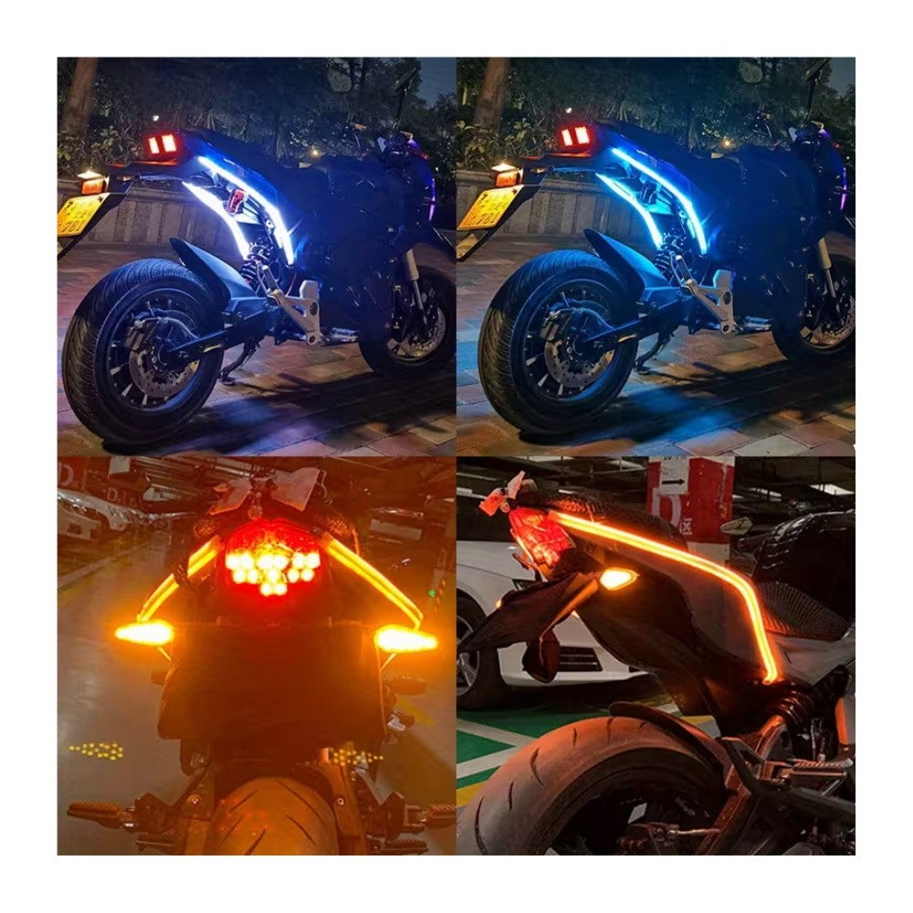 Tira LED RGB DRL 60cm con Control Remoto para Auto y Moto