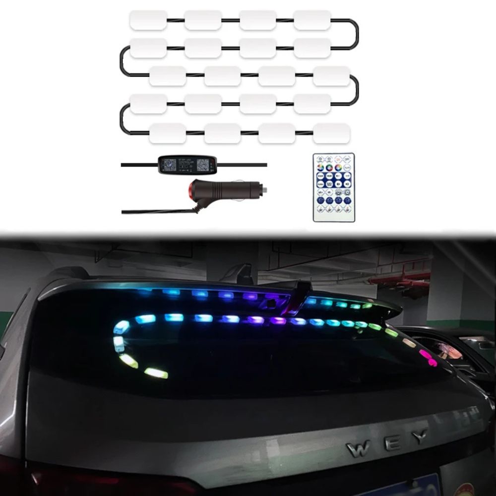 TIRA LED RGB PARABRISA TRASERO CONTROL REMOTO
