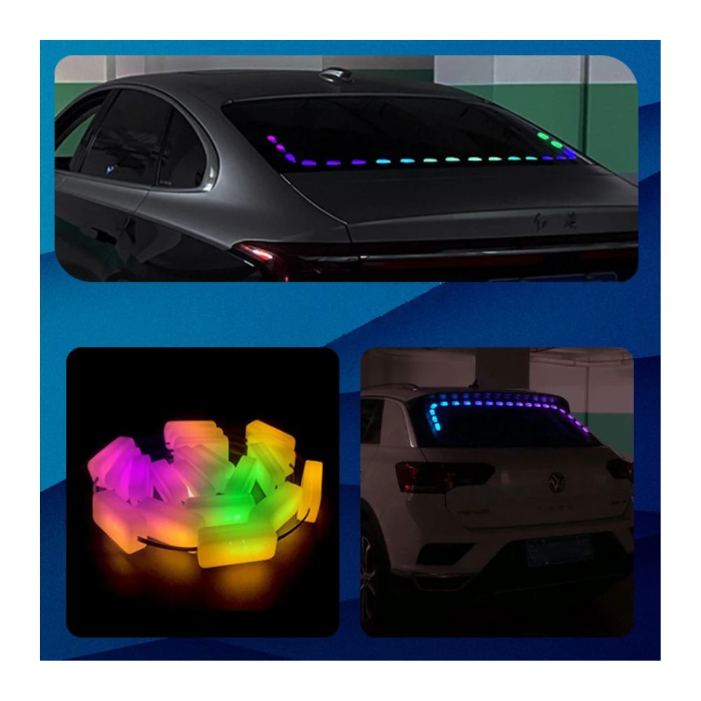 TIRA LED RGB PARABRISA TRASERO CONTROL REMOTO