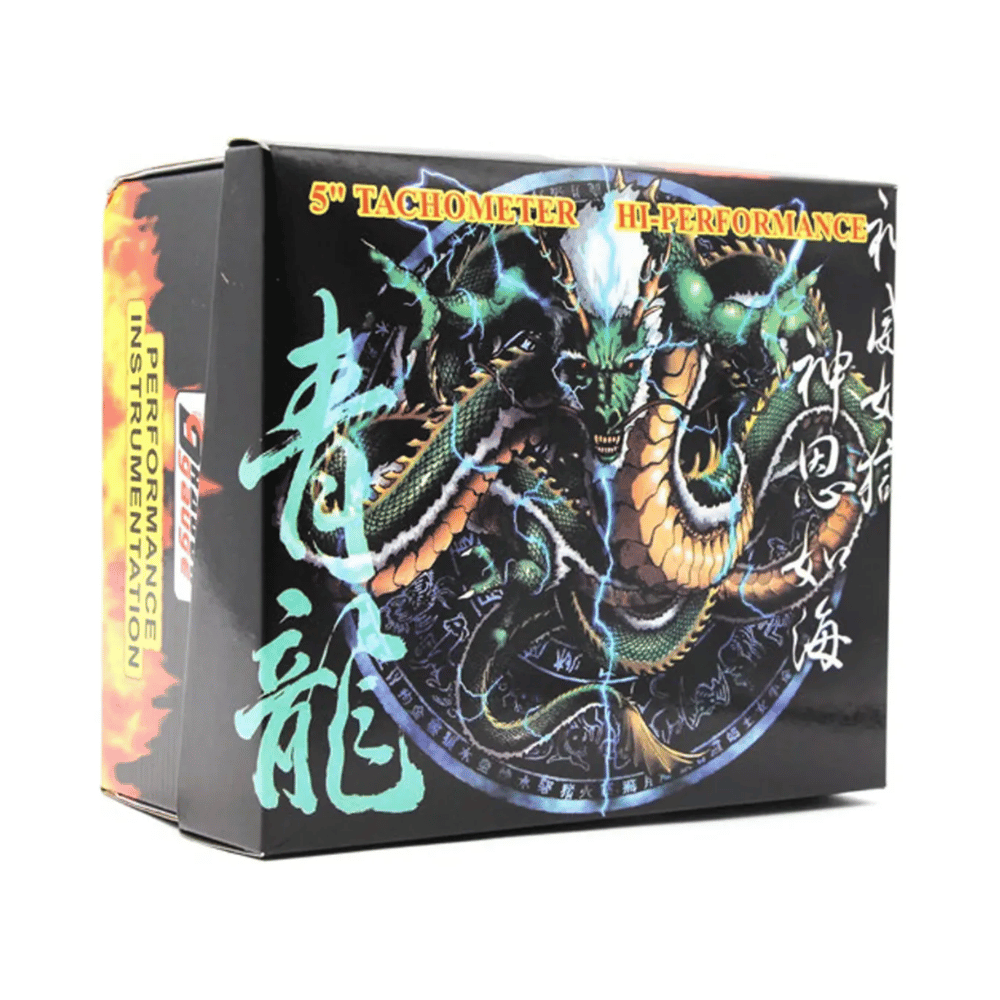 Tacómetro Dragon Gauge 5 Pulgadas Rpm 12V