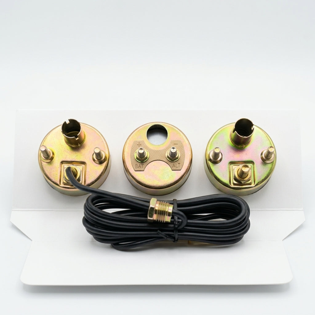 Trio Reloj Igauge Marcador Amperímetro Aceite Y Temperatura