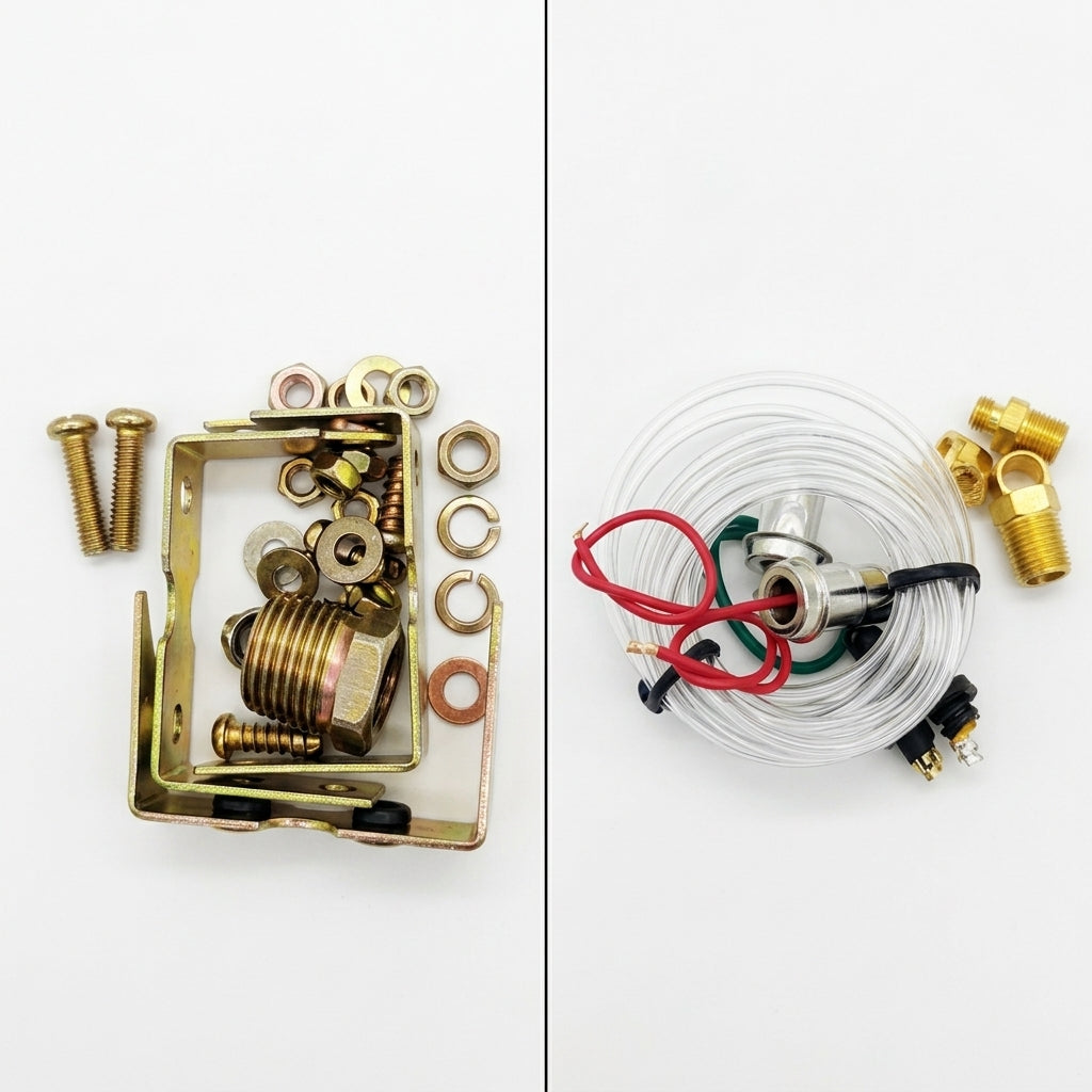Trio Reloj Igauge Marcador Amperímetro Aceite Y Temperatura