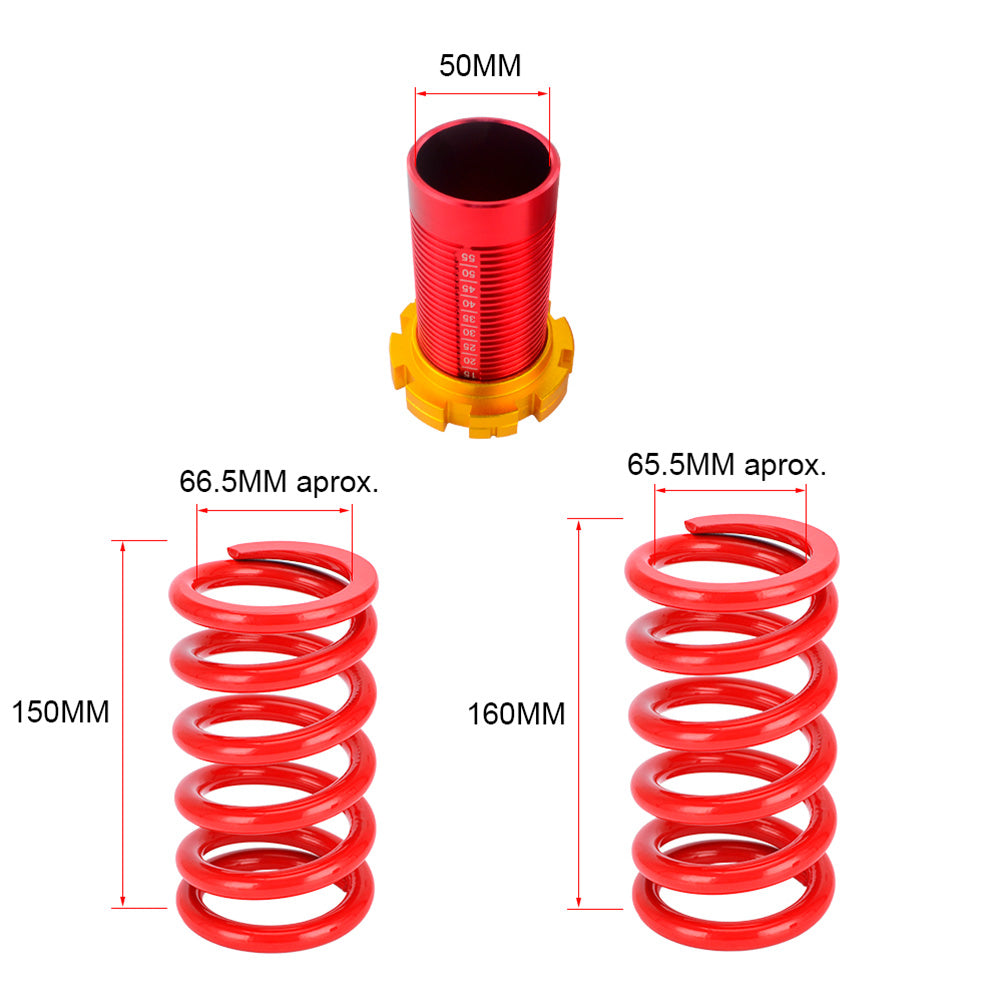 Coilover Resorte Suspension Para Autos Ajustable Universal