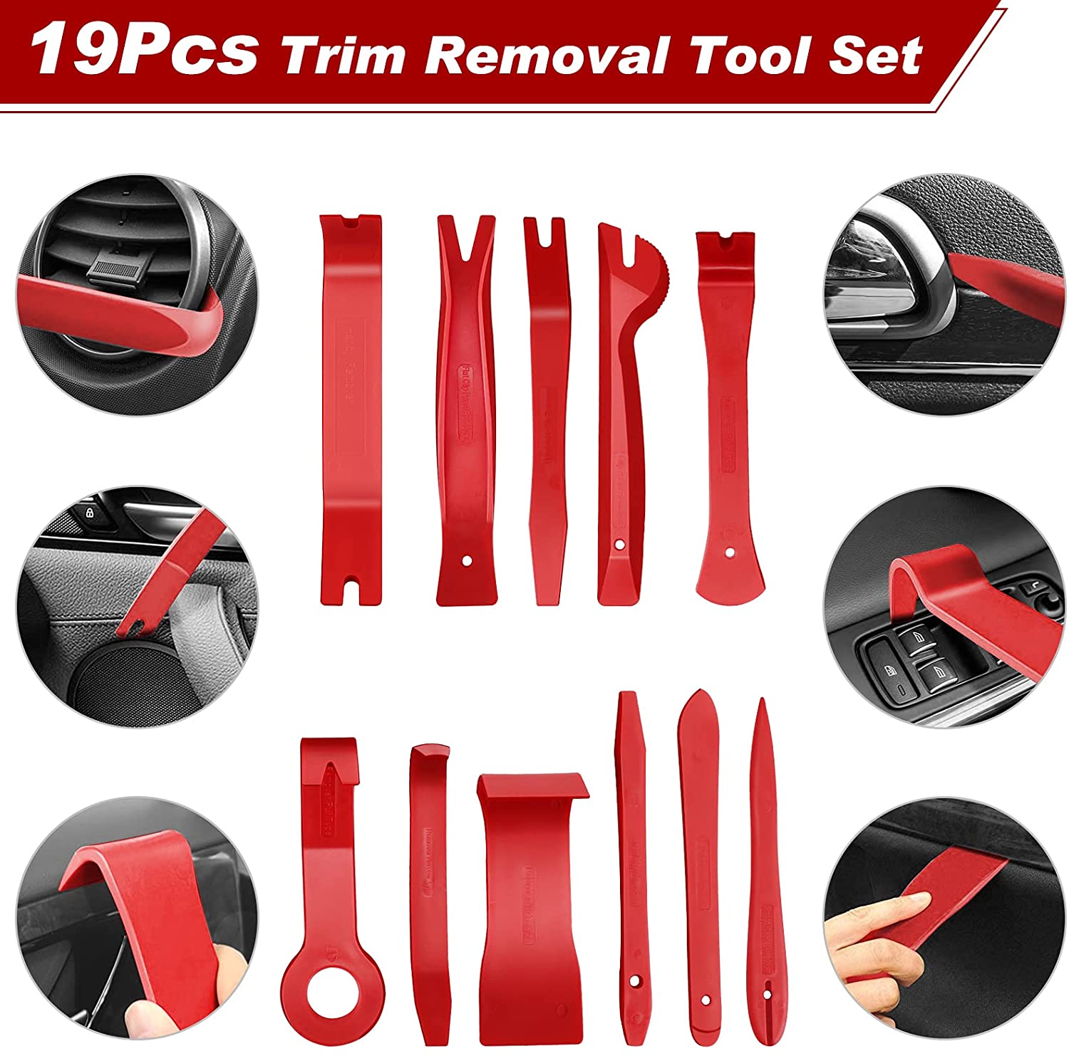 Kit 38 Herramientas Desarmar Panel Desmontar Tablero Auto