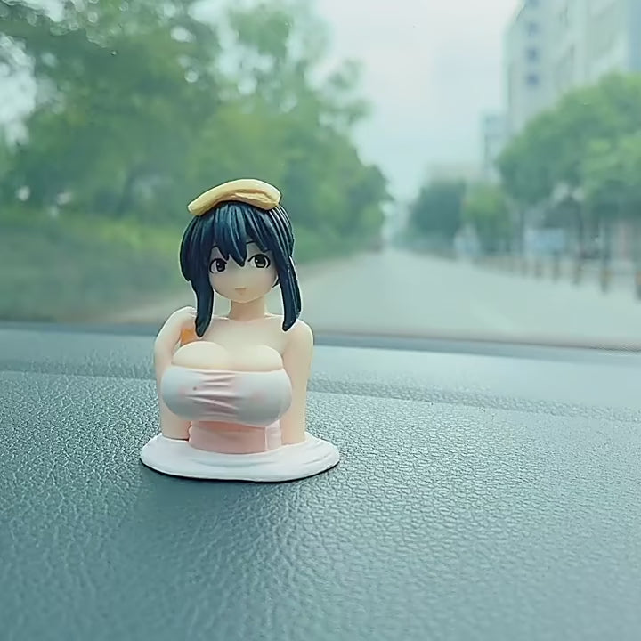 Adorno de Carro Moto Kawaii Movimiento