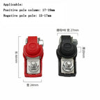Borne de Batería con Clips de Cobre Positivo y Negativo – Universal 6V/12V