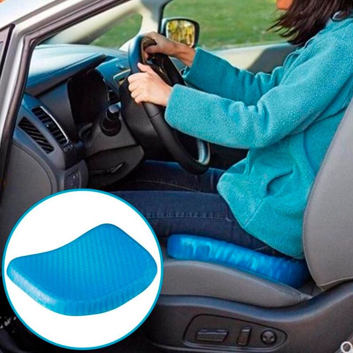 Cojin Ortopedico Gel Para Auto Asiento Oficina De 1000gr