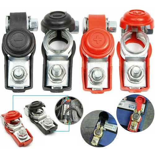 Borne de Batería con Clips de Cobre Positivo y Negativo – Universal 6V/12V