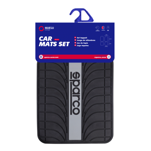 Piso Sparco Jebe Pesado 4 Pcs Spc1913